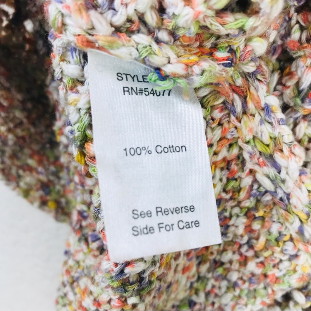 CAbi Sherbet Multi Color Pullover Knit Top XS M - Picture 8 of 8